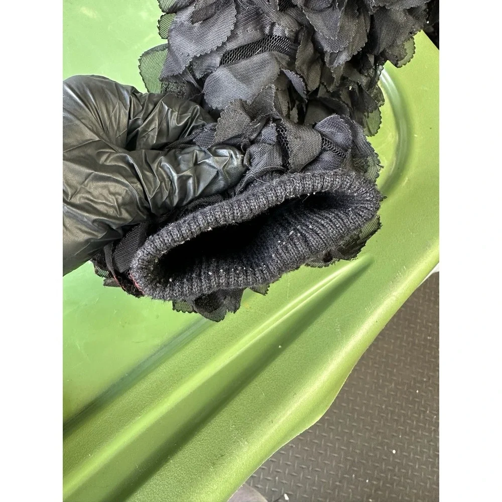 Endless Rose Black 3D Floral Bomber Jacket Women's Size S/M - Picture 4 of 8